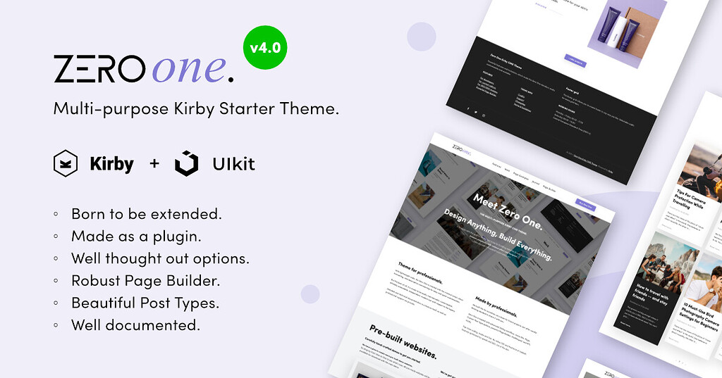 Zero One Kirby CMS theme (in a plugin) - Community integrations - Support |  Snipcart